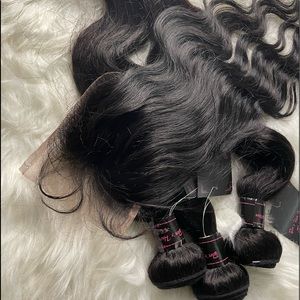 28’,26’,24’+20’ 4*4 Swiss Lace Closure Body Wave Human Hair Bundle